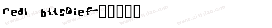 Real Bttsoief字体转换